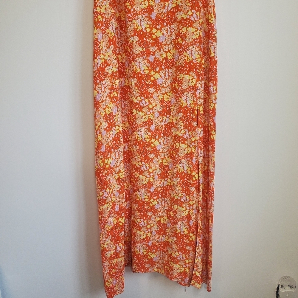 Astr The Label Elsie Orange Floral Dress - Picture 10 of 12